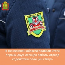 В Пензенской области подвели итоги первых двух месяцев работы отряда содействия полиции "Тигр" В Пензенской области подвели итоги первых двух месяцев работы отряда содействия полиции "Тигр"