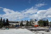 Работы по благоустройству областного центра идут полным ходом Работы по благоустройству областного центра идут полным ходом
